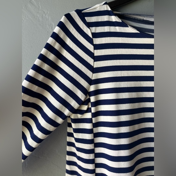 Madewell Navy Striped Top ~ Size L - Picture 3 of 9